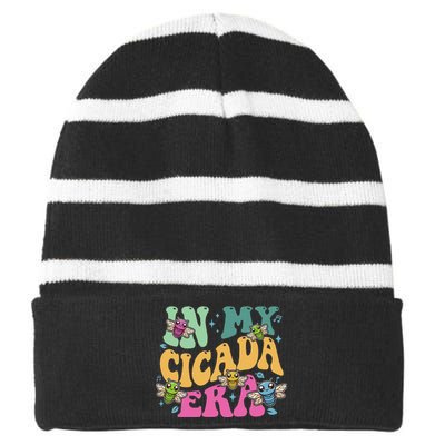 In My Cicada Era Summer 2024 Striped Beanie with Solid Band