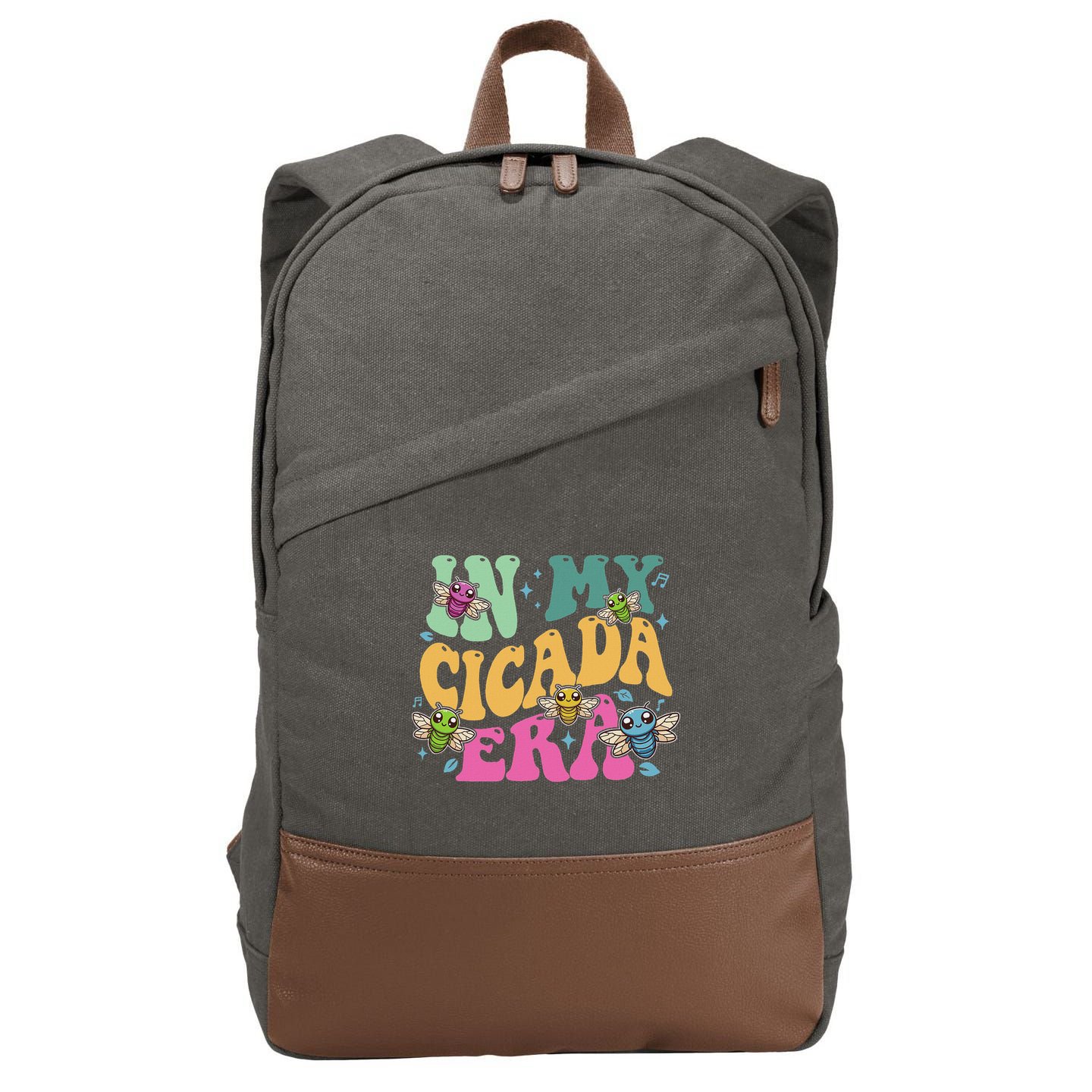 In My Cicada Era Summer 2024 Cotton Canvas Backpack