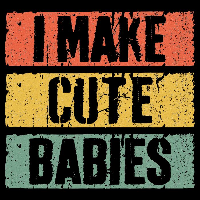 I Make Cute Babies Dad Mom Drawstring Bag