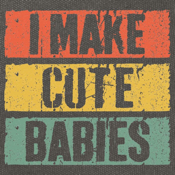 I Make Cute Babies Dad Mom Cotton Canvas Backpack