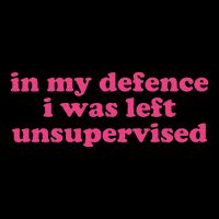 In My Defence I Was Left Unsupervised Aesthetic T-Shirt