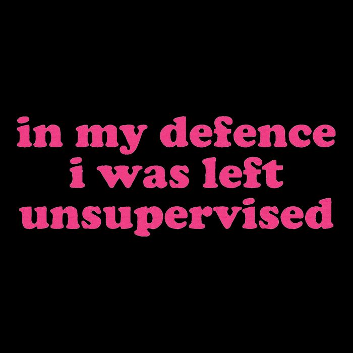 In My Defence I Was Left Unsupervised Aesthetic T-Shirt