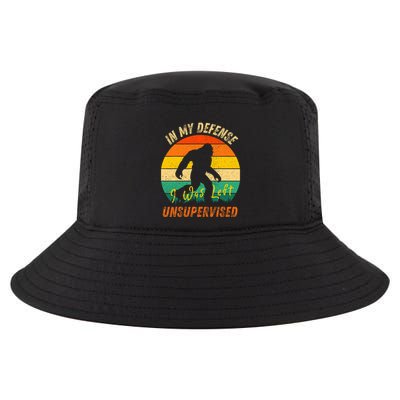 In My Defense I Was Left Unsupervised Gorilla Cool Comfort Performance Bucket Hat