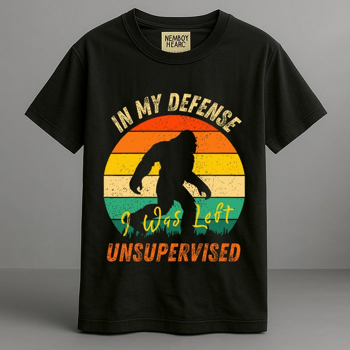 In My Defense I Was Left Unsupervised Gorilla Garment-Dyed Heavyweight T-Shirt