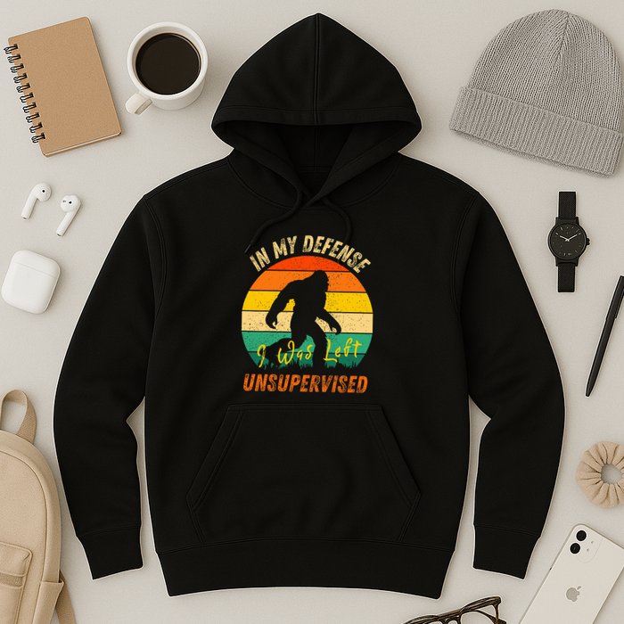 In My Defense I Was Left Unsupervised Gorilla Hoodie