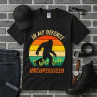 In My Defense I Was Left Unsupervised Gorilla Tall T-Shirt