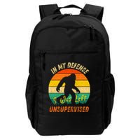 In My Defense I Was Left Unsupervised Gorilla Backpack