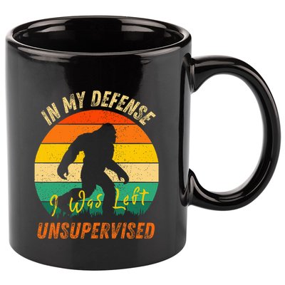 In My Defense I Was Left Unsupervised Gorilla 11oz C Handle Ceramic Mug