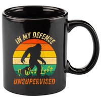 In My Defense I Was Left Unsupervised Gorilla 11oz C Handle Ceramic Mug