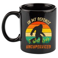 In My Defense I Was Left Unsupervised Gorilla 11oz C Handle Ceramic Mug