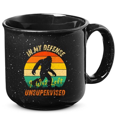 In My Defense I Was Left Unsupervised Gorilla 15oz Campfire Ceramic Mug