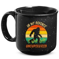 In My Defense I Was Left Unsupervised Gorilla 15oz Campfire Ceramic Mug