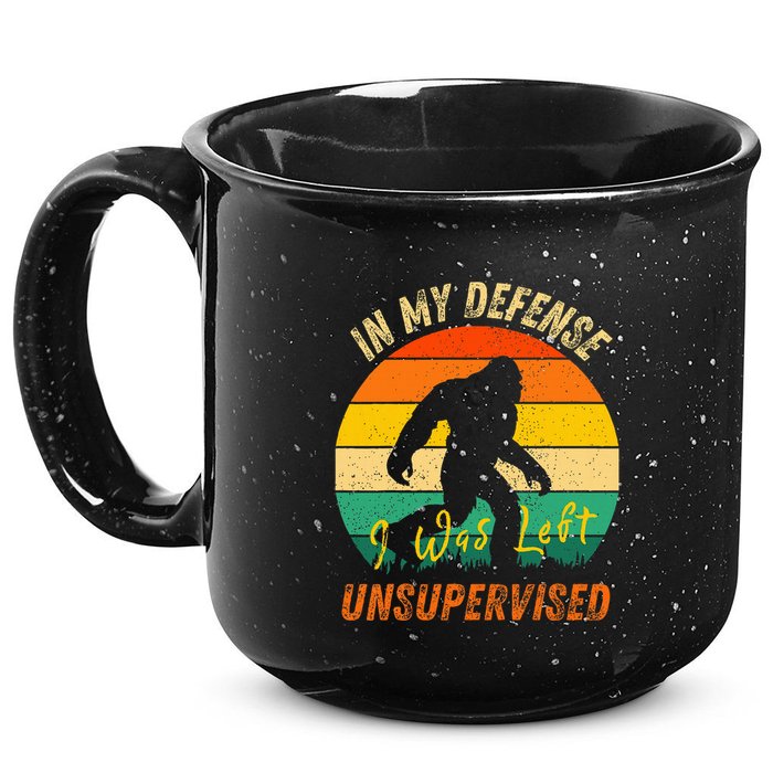 In My Defense I Was Left Unsupervised Gorilla 15oz Campfire Ceramic Mug