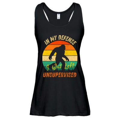 In My Defense I Was Left Unsupervised Gorilla Ladies Essential Flowy Tank