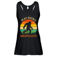 In My Defense I Was Left Unsupervised Gorilla Ladies Essential Flowy Tank