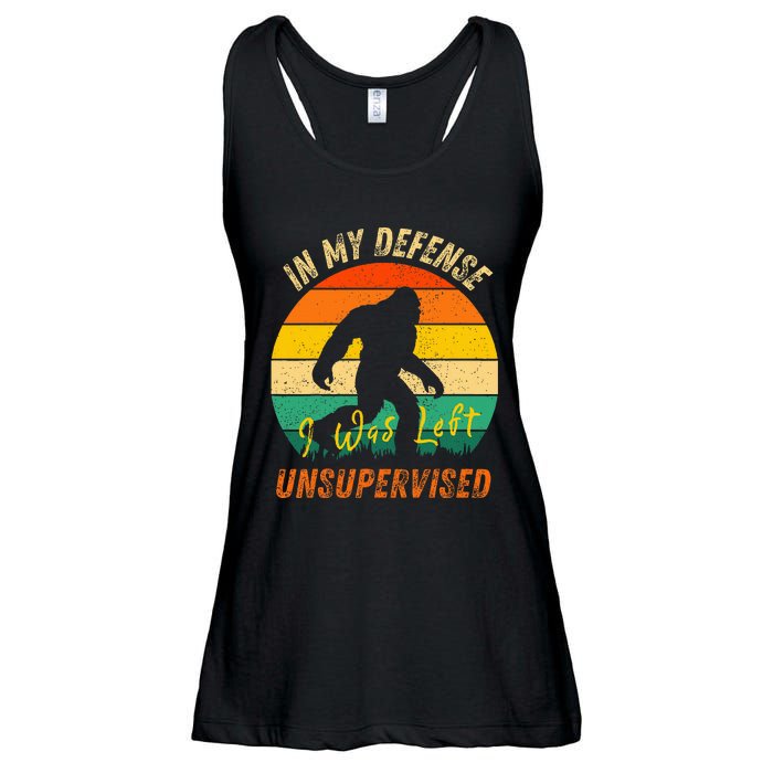 In My Defense I Was Left Unsupervised Gorilla Ladies Essential Flowy Tank