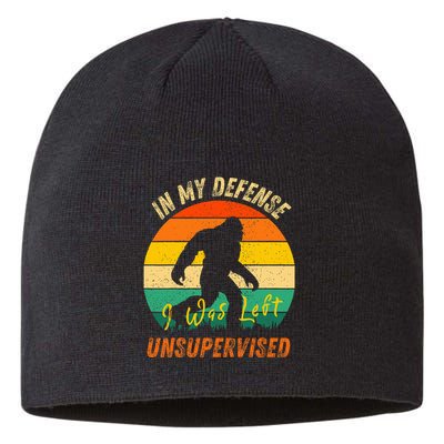 In My Defense I Was Left Unsupervised Gorilla Sustainable Beanie