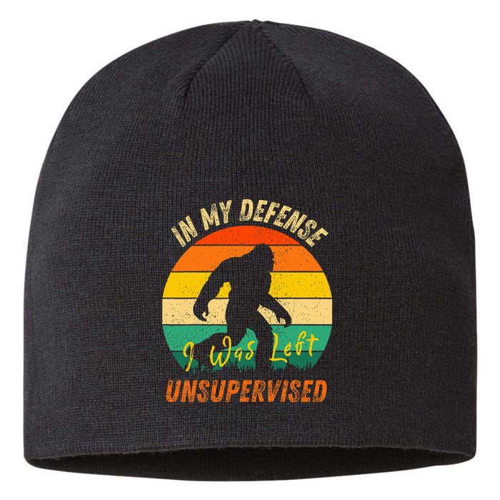 In My Defense I Was Left Unsupervised Gorilla Sustainable Beanie