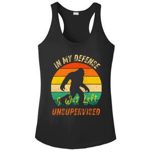 In My Defense I Was Left Unsupervised Gorilla Ladies PosiCharge Competitor Racerback Tank