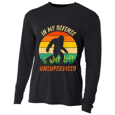 In My Defense I Was Left Unsupervised Gorilla Cooling Performance Long Sleeve Crew