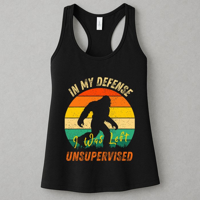 In My Defense I Was Left Unsupervised Gorilla Womens Tank Top