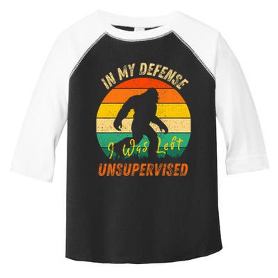 In My Defense I Was Left Unsupervised Gorilla Toddler Fine Jersey T-Shirt