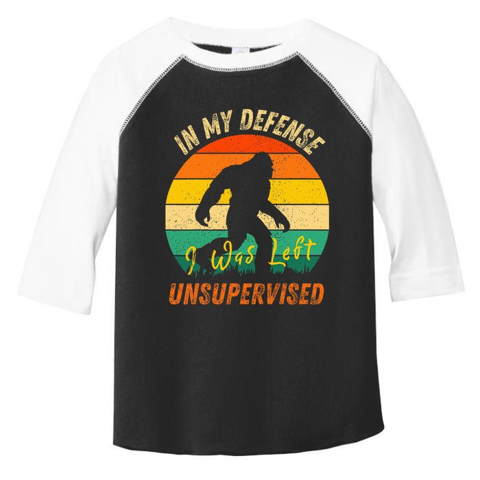 In My Defense I Was Left Unsupervised Gorilla Toddler Fine Jersey T-Shirt