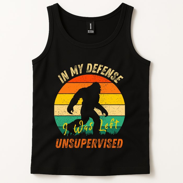 In My Defense I Was Left Unsupervised Gorilla Tank Top