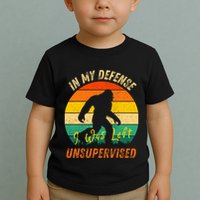 In My Defense I Was Left Unsupervised Gorilla Toddler T-Shirt