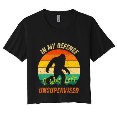 In My Defense I Was Left Unsupervised Gorilla Crop Top