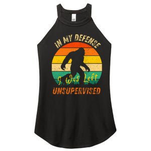 In My Defense I Was Left Unsupervised Gorilla Women's Perfect Tri Rocker Tank