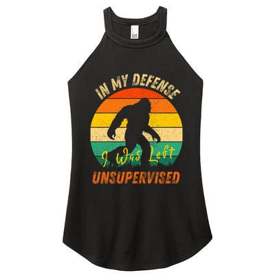 In My Defense I Was Left Unsupervised Gorilla Women's Perfect Tri Rocker Tank