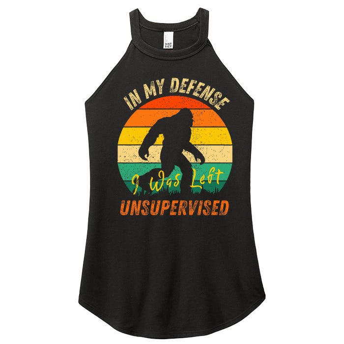 In My Defense I Was Left Unsupervised Gorilla Women's Perfect Tri Rocker Tank