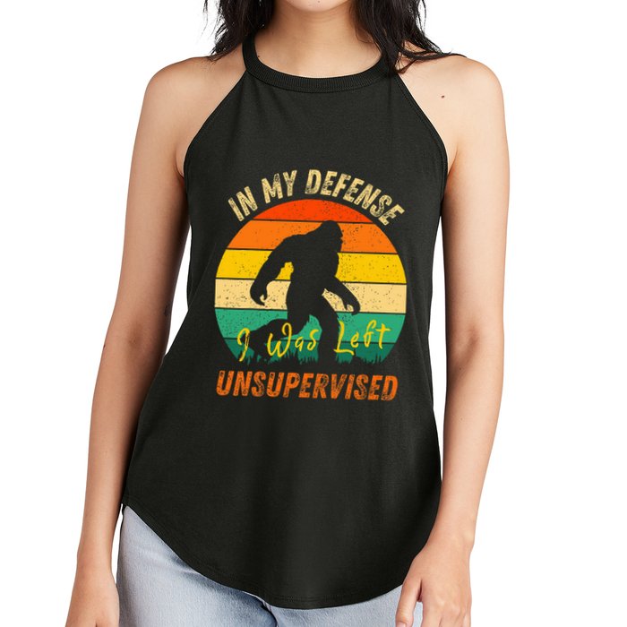 In My Defense I Was Left Unsupervised Gorilla Women's Perfect Tri Rocker Tank