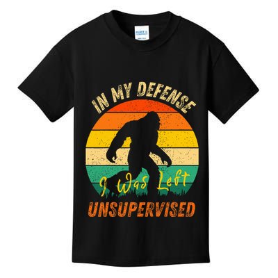 In My Defense I Was Left Unsupervised Gorilla Kids T-Shirt
