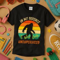 In My Defense I Was Left Unsupervised Gorilla Kids T-Shirt