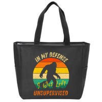 In My Defense I Was Left Unsupervised Gorilla Zip Tote Bag