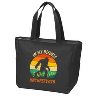 In My Defense I Was Left Unsupervised Gorilla Zip Tote Bag