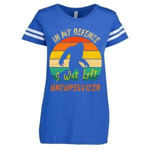 In My Defense I Was Left Unsupervised Gorilla Enza Ladies Jersey Football T-Shirt