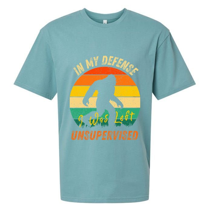 In My Defense I Was Left Unsupervised Gorilla Sueded Cloud Jersey T-Shirt