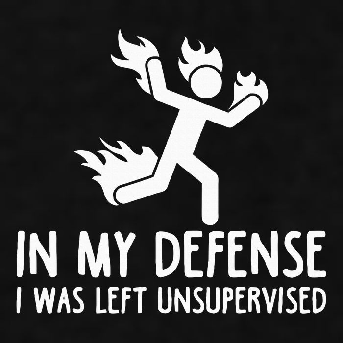 In My Defense I Was Left Unsupervised Ladies PosiCharge Tri-Blend Wicking Tank
