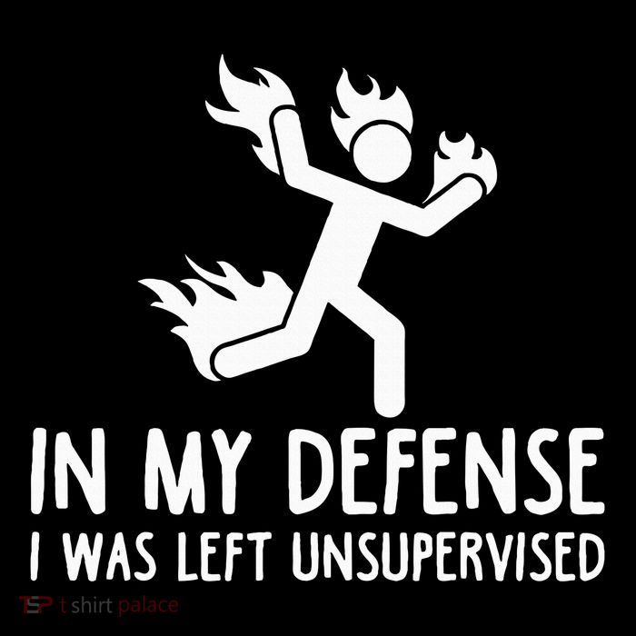 In My Defense I Was Left Unsupervised Flexfit Unipanel Trucker Cap