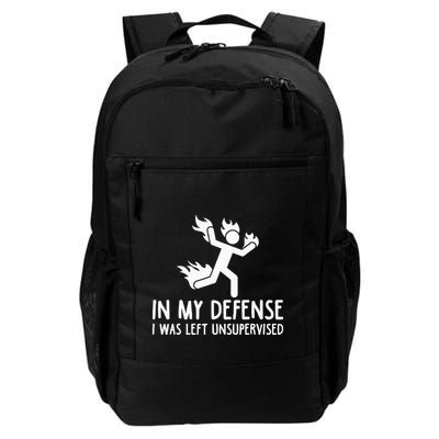 In My Defense I Was Left Unsupervised Backpack