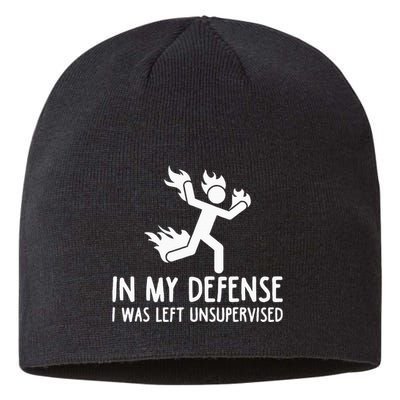 In My Defense I Was Left Unsupervised Sustainable Beanie