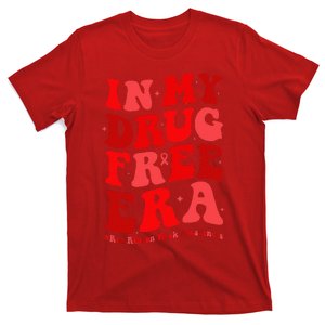 In My Drugs Free Era Funny Red Ribbon Week Awareness T-Shirt