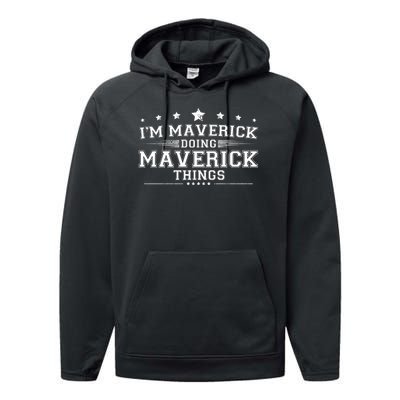 Im Maverick Doing Maverick Things Performance Fleece Hoodie