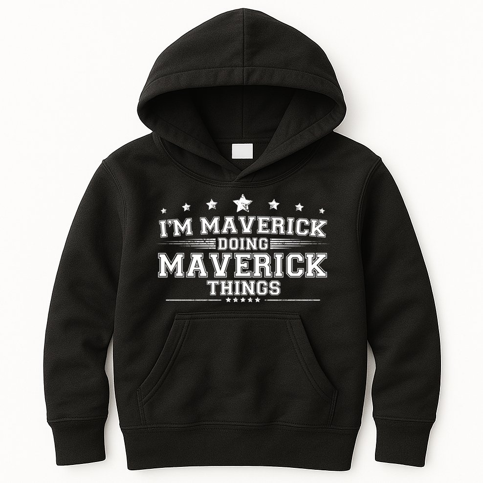 Im Maverick Doing Maverick Things Kids Hoodie