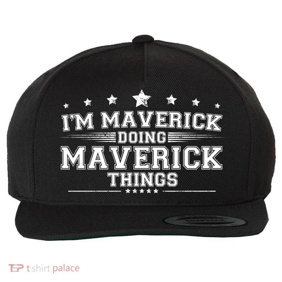 Im Maverick Doing Maverick Things Wool Snapback Cap