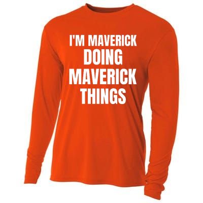 IM Maverick Doing Maverick Things Funny Birthday Gift Idea Cooling Performance Long Sleeve Crew