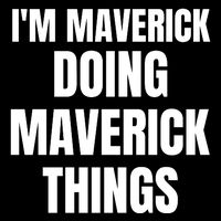IM Maverick Doing Maverick Things Funny Birthday Gift Idea Wool Snapback Cap
